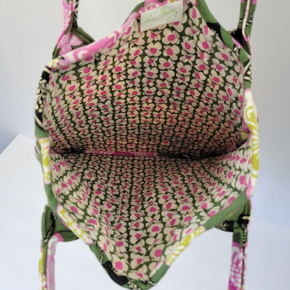Vera Bradley Quilted Floral Computer Bag With "Olivia Pink" Pattern - Picture 3 of 7